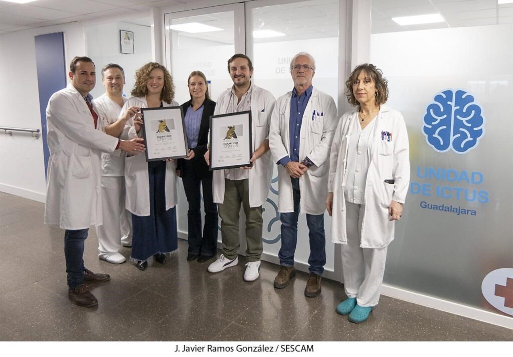 04/02/2026 La Sociedad Europea de Ictus premia al servicio de Neurología del Hospital de Guadalajara.

El Hospital Universitario de Guadalajara, dependiente del Servicio de Salud de Castilla-La Mancha (Sescam), ha obtenido un importante reconocimiento internacional por parte de la Sociedad Europea de Ictus (European Stroke Organisation, ESO).

SALUD 
J. JAVIER RAMOS / SESCAM