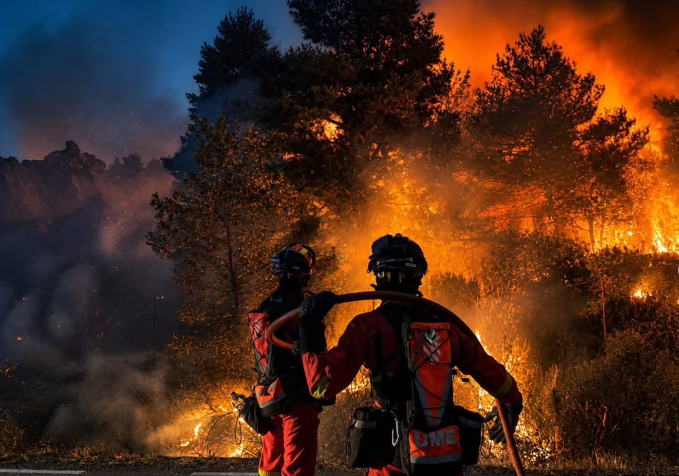 Incendio LA Mierla