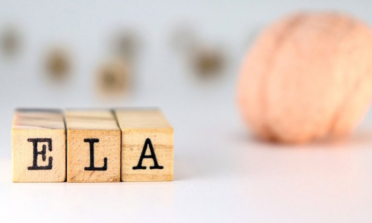 27/06/2025 Spanish word ELA. Acronym of amyotrophic lateral sclerosis on white background.
SALUD 
PHALEXAVILES