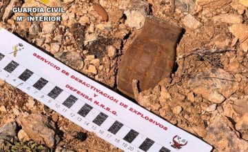 19/08/2026 Desactivan una granada originaria de la Guerra Civil localizada por un senderista en Abánades.
SOCIEDAD CASTILLA-LA MANCHA ESPAÑA EUROPA GUADALAJARA AUTONOMÍAS
GUARDIA CIVIL