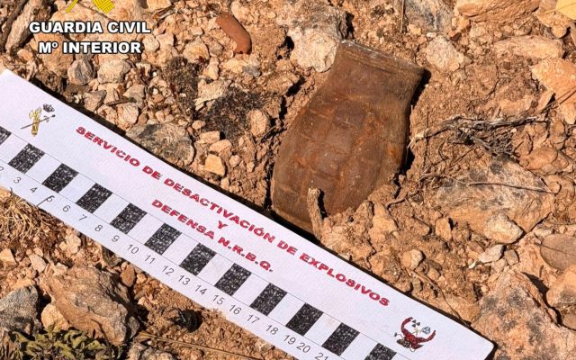19/08/2026 Desactivan una granada originaria de la Guerra Civil localizada por un senderista en Abánades.
SOCIEDAD CASTILLA-LA MANCHA ESPAÑA EUROPA GUADALAJARA AUTONOMÍAS
GUARDIA CIVIL