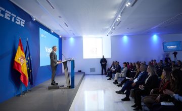 El ministro del Interior, Fernando Grande-Marlaska, presentan el nuevo modelo de respuesta policial a la violencia de género. LUGAR: Centro Tecnológico de Seguridad (CETSE), a 15 de enero de 2025, en Madrid (España)