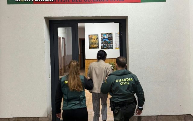 23/10/2026 Imagen de la detenida.
SOCIEDAD 
GUARDIA CIVIL